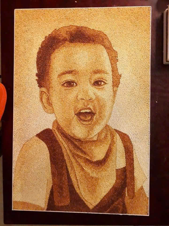 Chân dung gạo rang