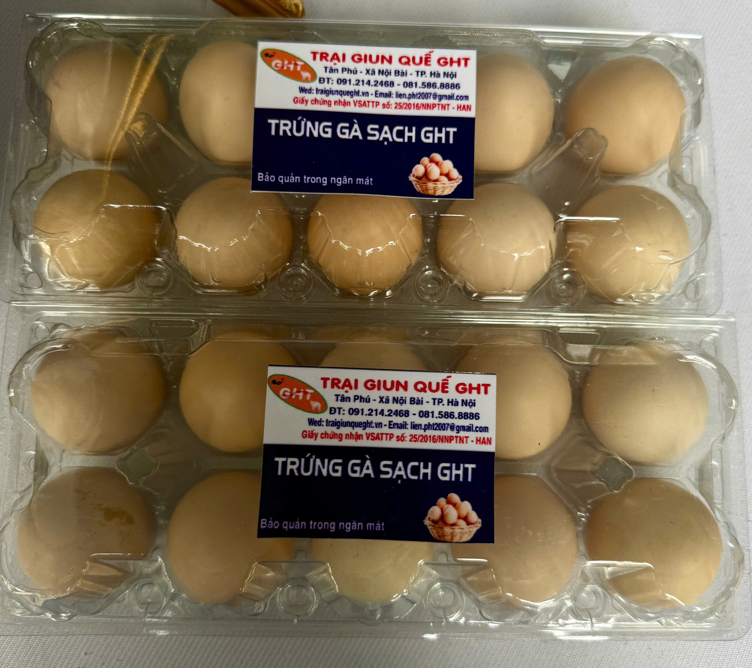 Trứng gà sạch GHT