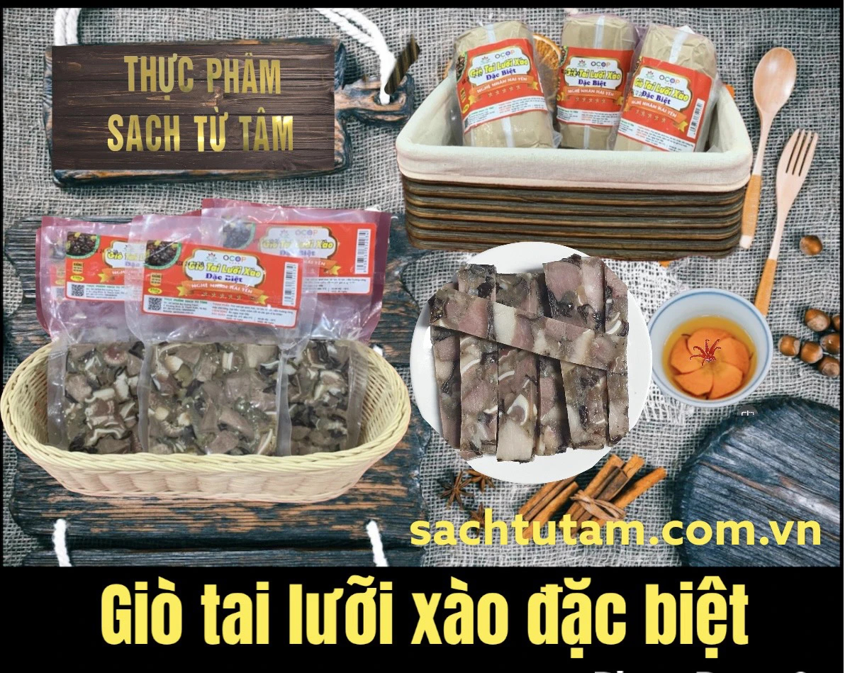 Giò xào tai lưỡi đặc biệt