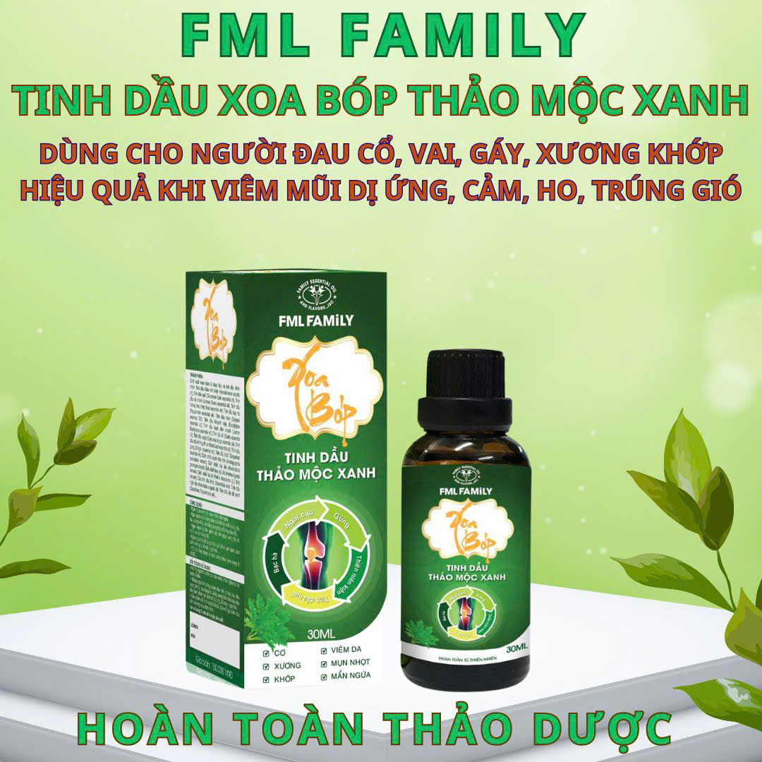 Tinh dầu xoa bóp thảo mộc xanh