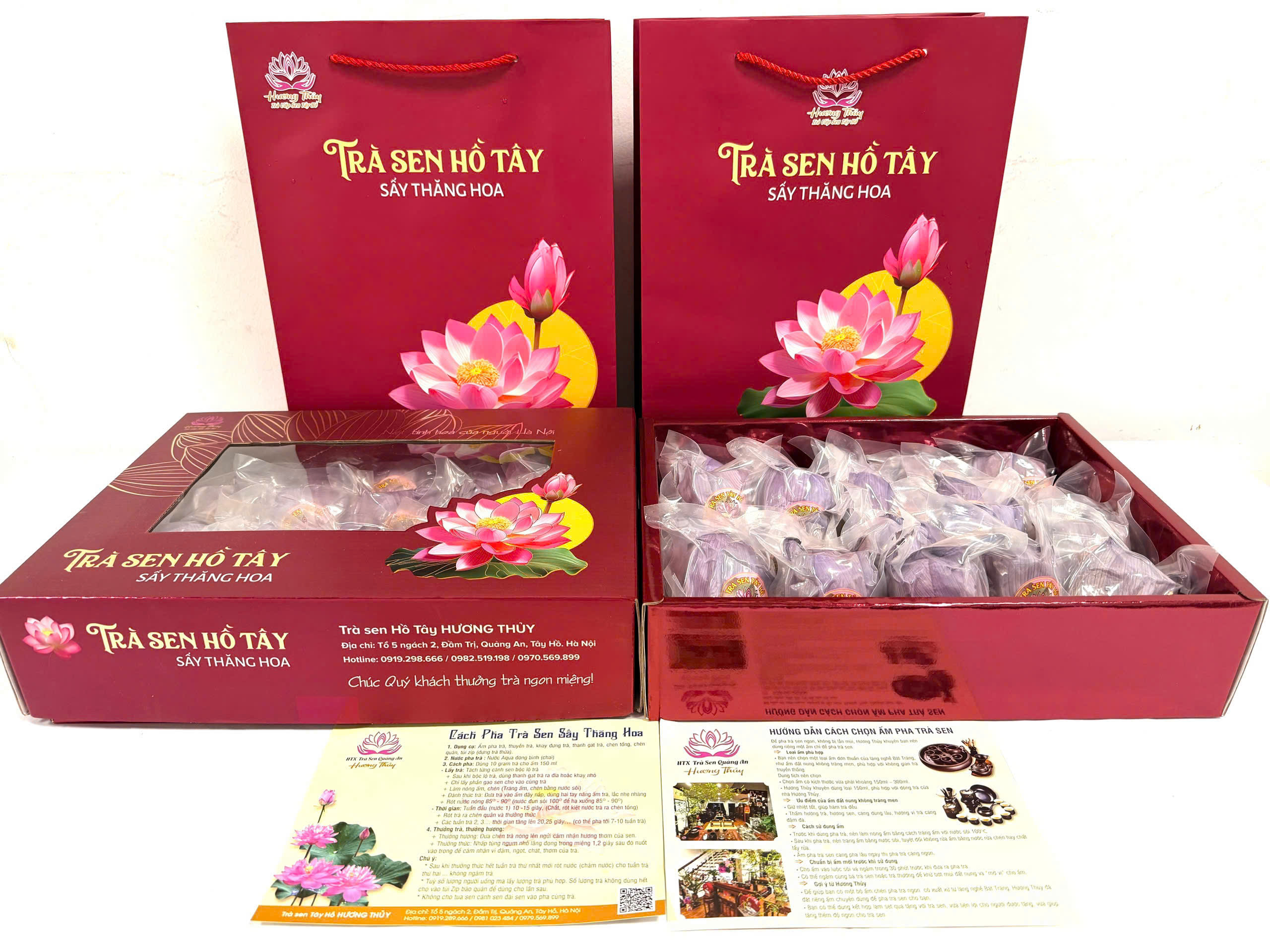 Set trà bông sen  sấy thăng hoa loại 1