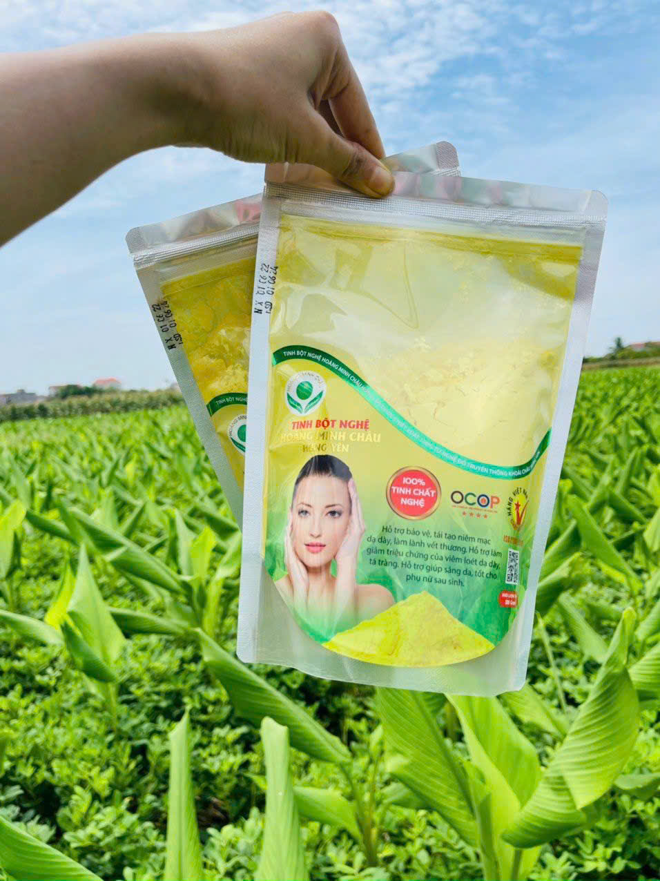 Tinh bột nghệ Hoàng Minh Châu túi zip 300gr