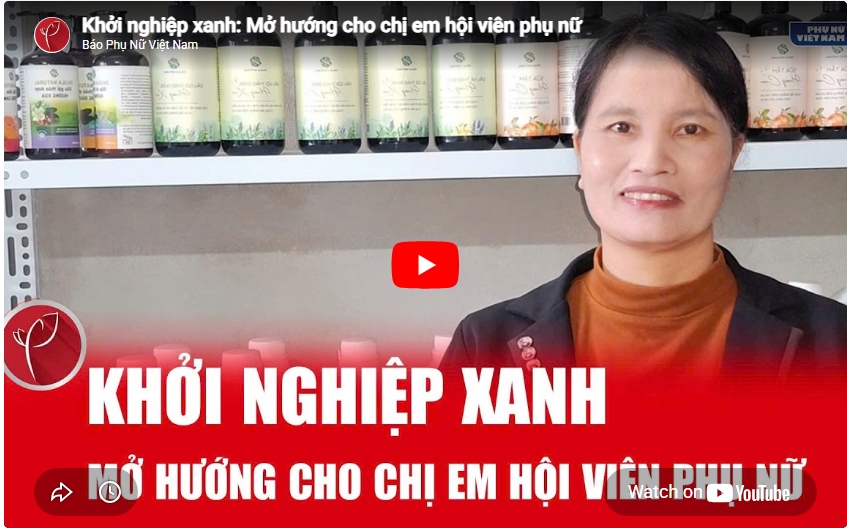 Cùng doanh nghiệp mở hướng khởi nghiệp xanh cho chị em, hội viên phụ nữ