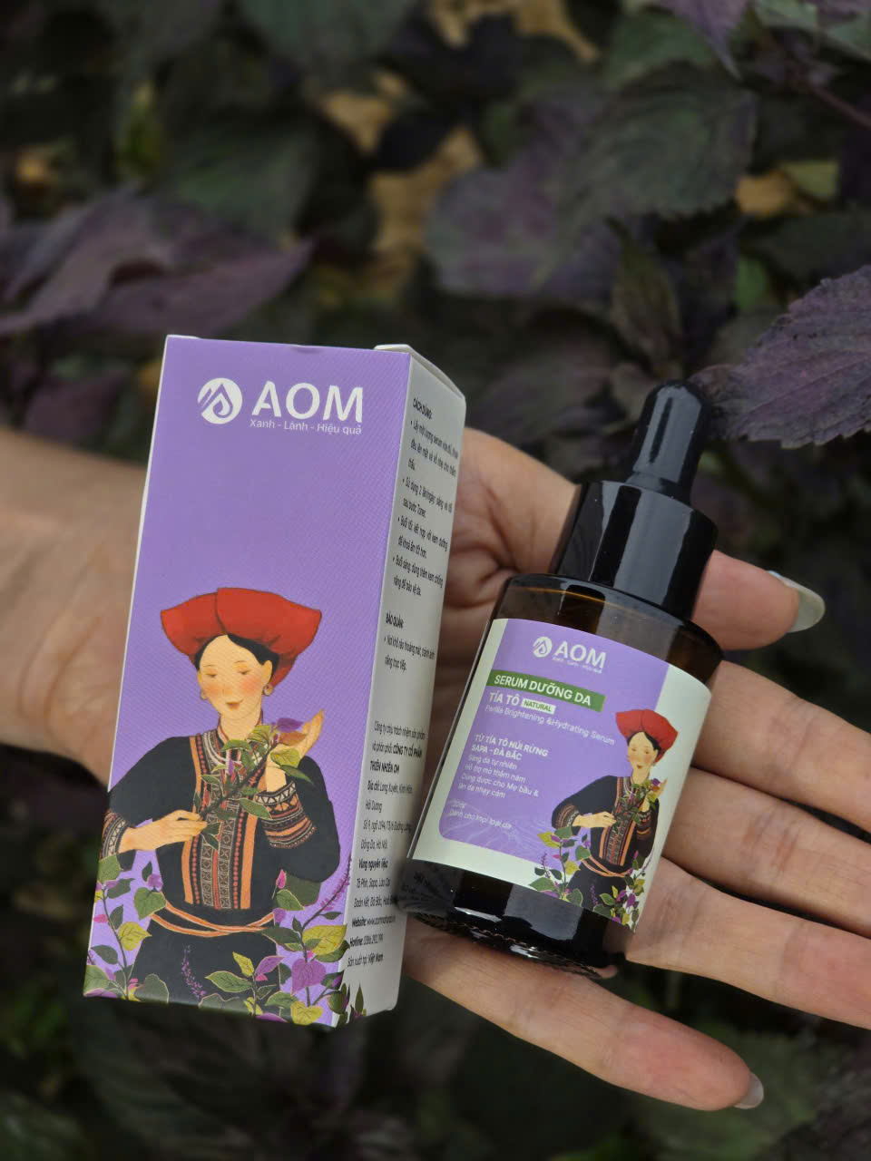 Serum dưỡng da tía tô