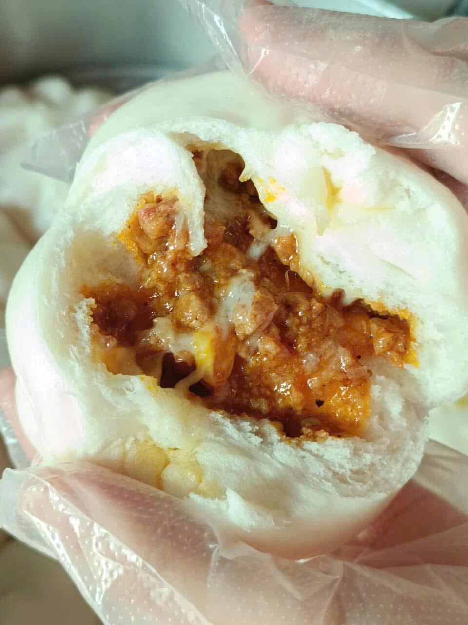 Bánh bao sữa mộc nhân Xá xíu phomai hộp 4c