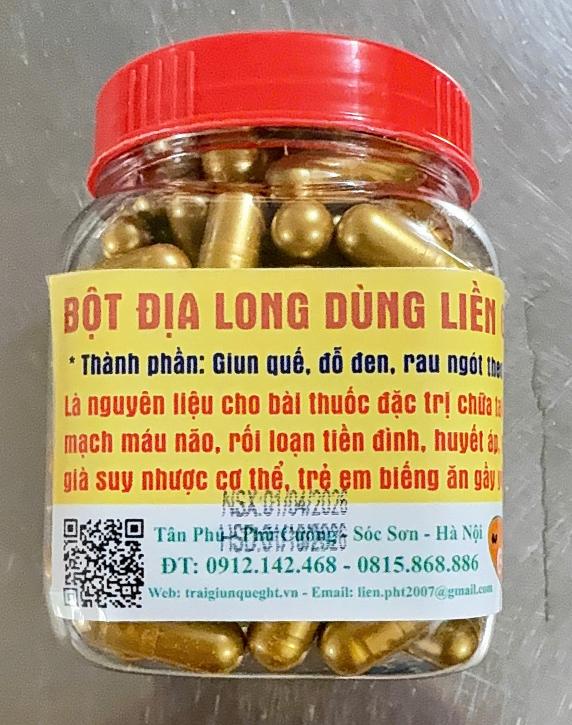 Bột địa long dùng liền