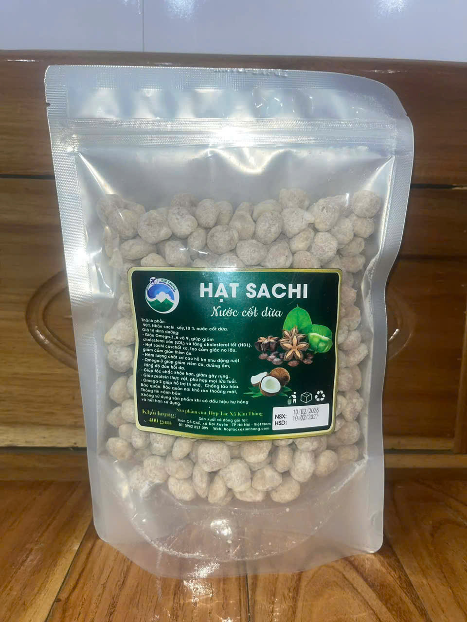 Hạt Sachi phủ cồt dừa