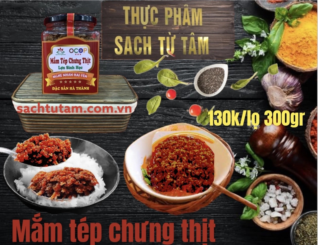 Mắm tép chưng thịt 300g (lọ thủy tinh)